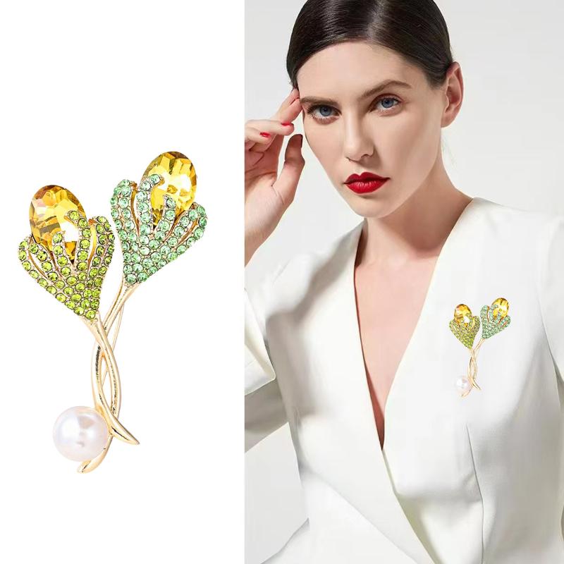 Creative Rhinestone Enamel Brooch Unisex Coat Clothing Lapel Pins Brooches For Party Jewelry Accessories