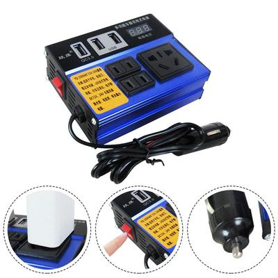 Car Power Inverter Black Car Vehicle Power Inverter 1pcs