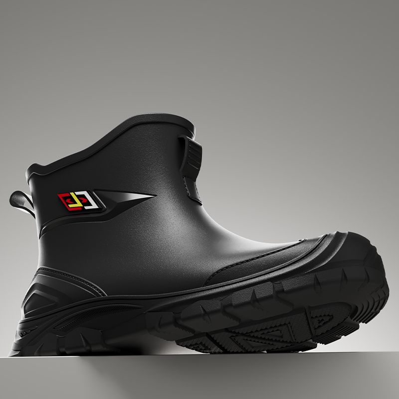 Men's Water Boots Non-slip Work Rubber Shoes Outdoor Rain Boots Men's Waterproof Shoes Casual Camping Fishing Shoes