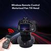 Motorized Pan Tilt Head Panoramic Head 360 Degrees  Rotation Panoramic Tripod Head 100M Wireless Remote Control 9