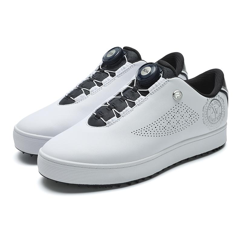 FILA Professional Sports Soft Spike Comfortable Low Top Golf Shoes Women sneaker White A12W421708FWT