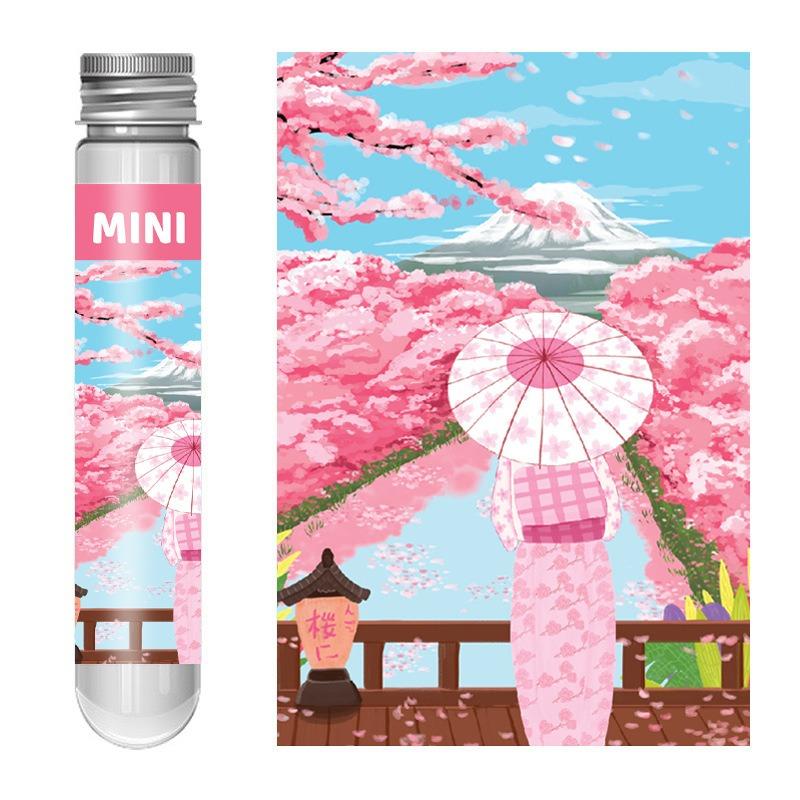 150PCS Mini Test Tube Oil Painting Jigsaw Puzzles Set Family Educational Toys Gifts for Adults Children Creative DIY Puzzle Game