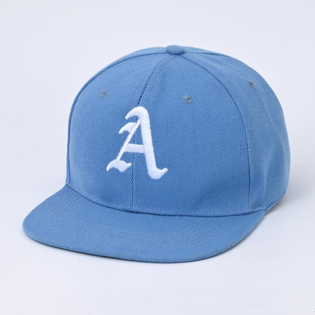 1pc large A letter embroidery flat brimmed kidsren's baseball cap, outdoor sun cap, casual breathable cap, suitable for running