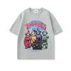 Halloween Horror Abstraktes Teletubbies Bedrucktes T-Shirt Kurzarm Baumwoll-Top Herren Rundhals Trendiges Übergröße Sommer T-Shirt