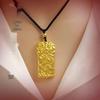 Vietnamese Sand Gold Maitreya Buddha Pendant Necklace for Men & Women