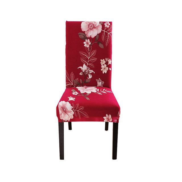 Spandex Chair Cover Stretch Home Dining Elastic Floral Print Chair Covers Multifunctional Spandex Elastic Cloth Universal Size