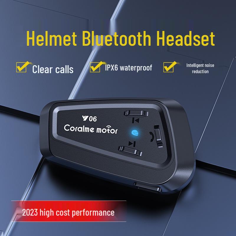 

Y06 Bluetooth Wireless Helmet Headset Y06 Soft Mic чёрный