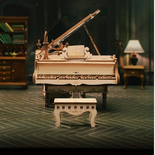 Tsukurundesu® 3D Wooden Puzzle Music Box Series (Magic Piano) with Japanese Instructions