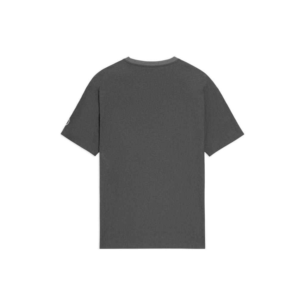 Li Ning Wade Series Letter Print Solid Color Round Neck Sports Casual Short Sleeve T-Shirt Unisex Tops Gray ATSS417-4