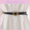Minimalist Retro Womens Belt Metal Buckle Fashion Dress Decoration Belt Waist