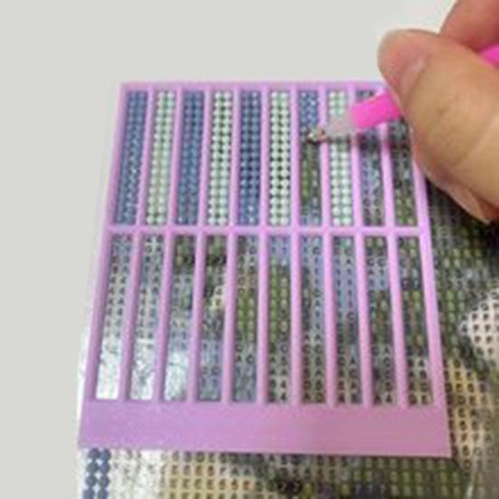 4 Buc Riglă Artă Diamant Instrument de Aliniere Diamante de Precizie pentru Diamante Parțiale Complete Instrument DIY Artă Diamant Cadou pentru Entuziaști Artă Diamant Începători