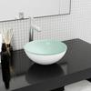 VidaXL Countertop Washbasin Toilet Sink Bathroom Hand Basin Bathroom Sink House Interior Tempered Glass 345253