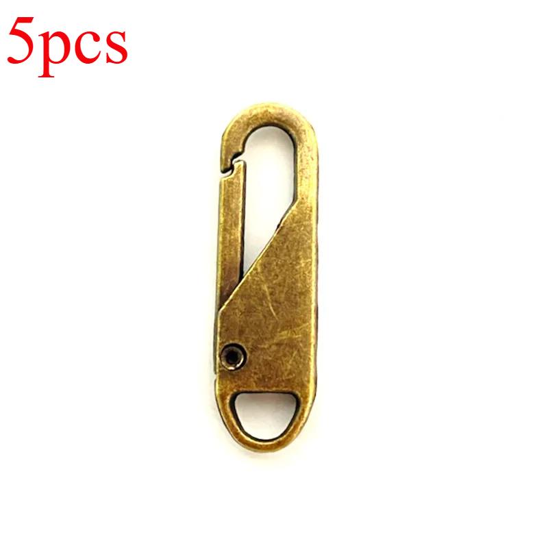 

Инструмент для мгновенного ремонта молнии – 5/10 шт. Универсальный набор для ремонта молнии с надежной фиксацией – Идеально подходит для одежды, багажа и снаряжения для активного отдыха 5pcs бронзовый