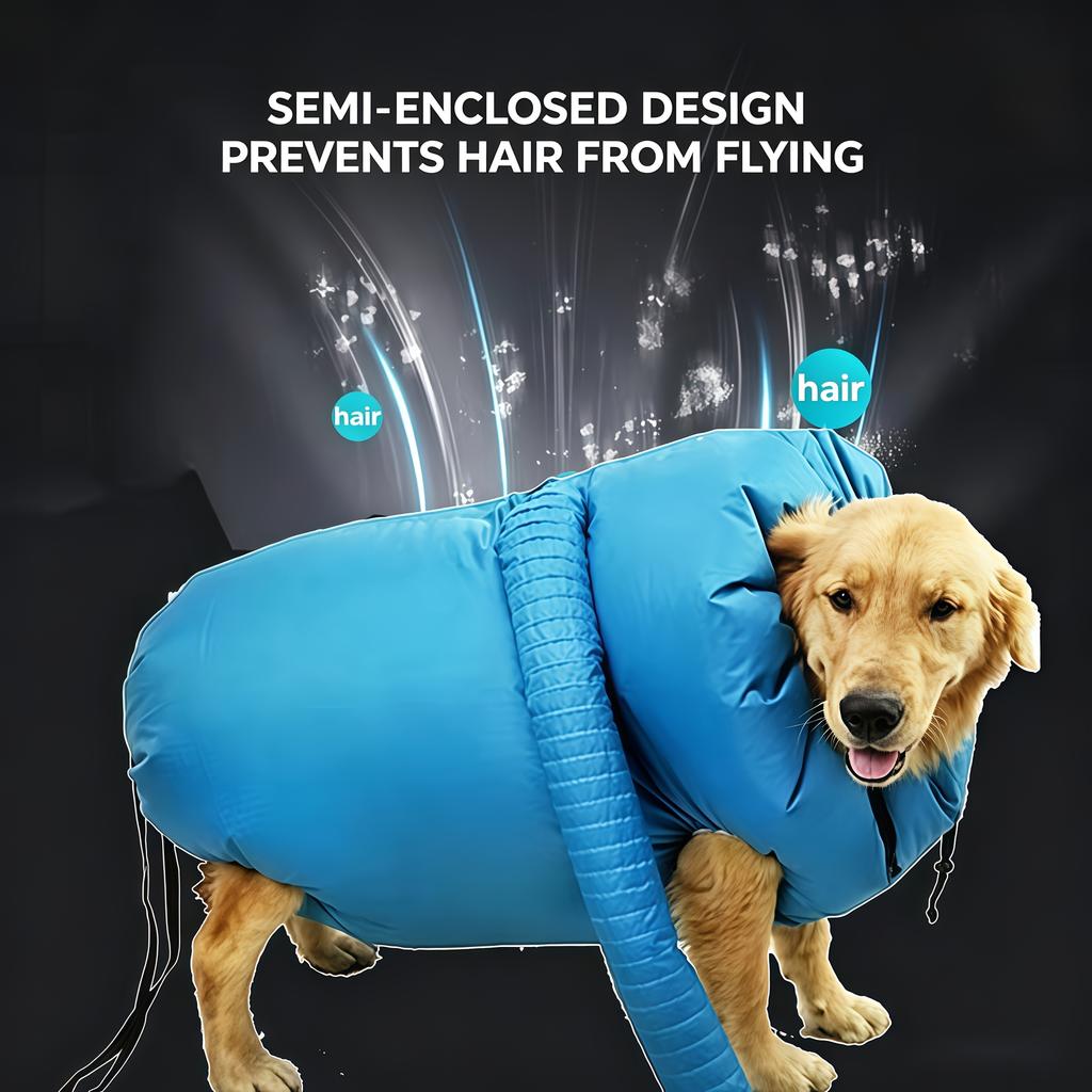 Semi-Enclosed Pet Drying Bag Many Buyers Report That It Is Very Practical And Really Shortens The Drying Time Hands-Free