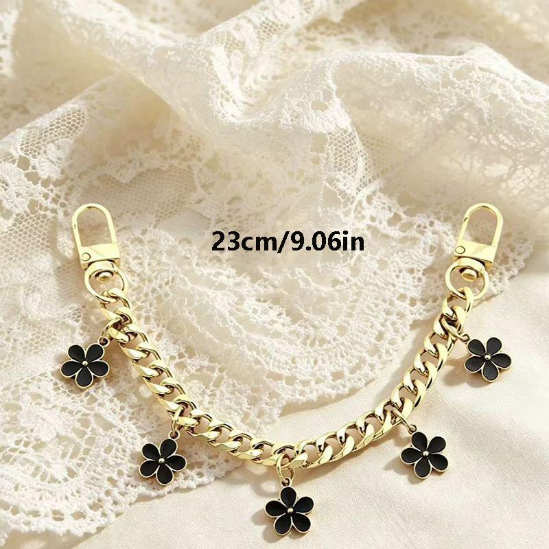 High-end Alloy Metal Sakura Extension Chain for Women's Bag Fashion Bag Decoration Chain Bag Accessories Pendant