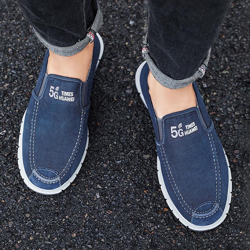 Shoes Men's  New Fashion Sports Shoes Men's Student Shoes Trendy Board Shoes Slip On Casual Breathable Cloth Shoes