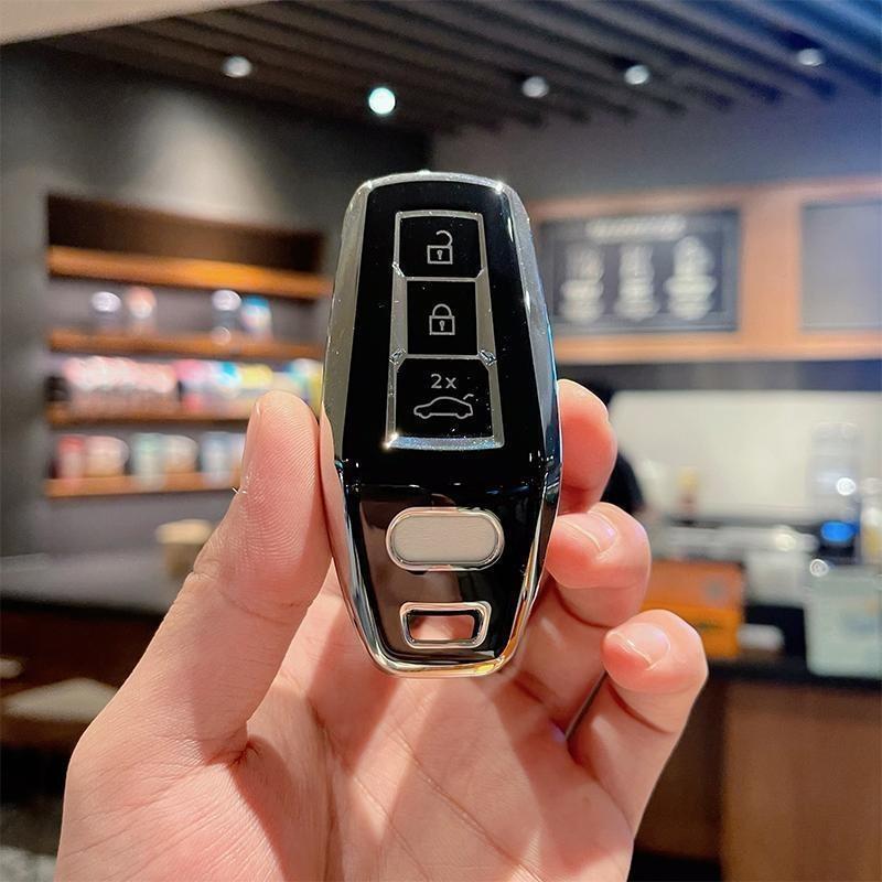 New TPU Key Case Shell Car Key Cover for  A3 A5L Q6 A6L Q5 New 2025 Shape Car Remote Control Protective Shell Accessories