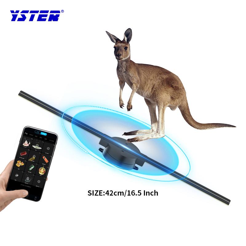 42cm Naked Eye Stereo 3d Fan Hologram Delivery Fast 3D Holographic Fan air Suspension 3d Hologram Advertising Display Led Fan 42cm