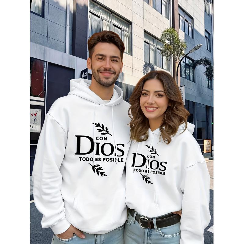 Men's and women's hooded sweater - autumn and winter warm, loose version hoodie