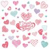 Bow Flower Rose Glass Electrostatic Film PVC Love Heart Window Decals  Glass Mirror