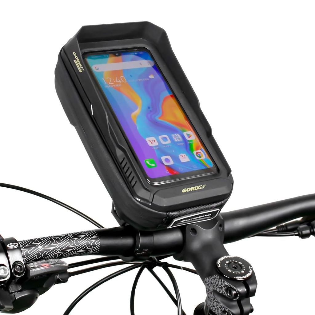 GORIX Handlebar Bag for Smartphone Front Bag for Cross Mini Velo and Electric Smartphone Storage Bicycles, Smartphones, Waterproof, Holder, Bikes,