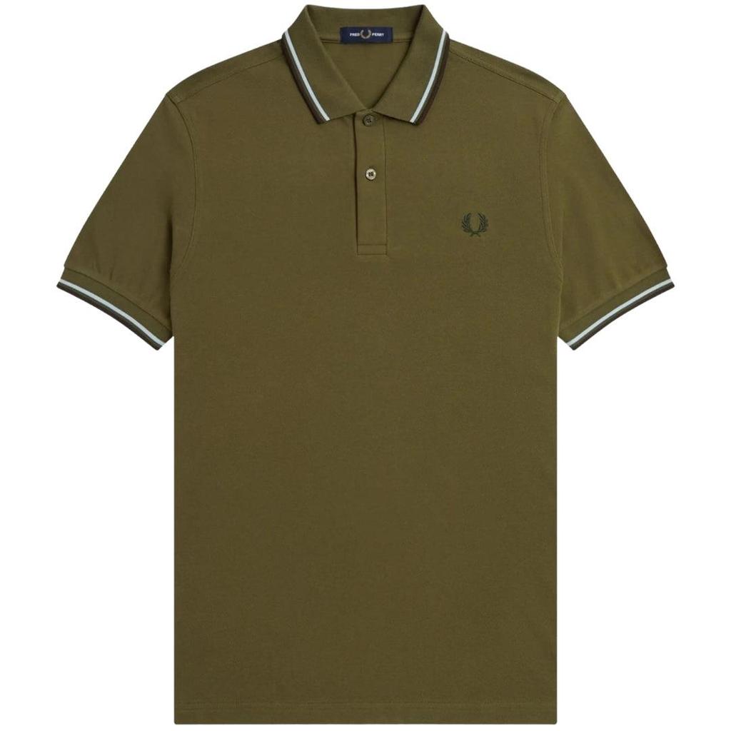Fred Perry Mens Double Tipped Collar Polo Shirt