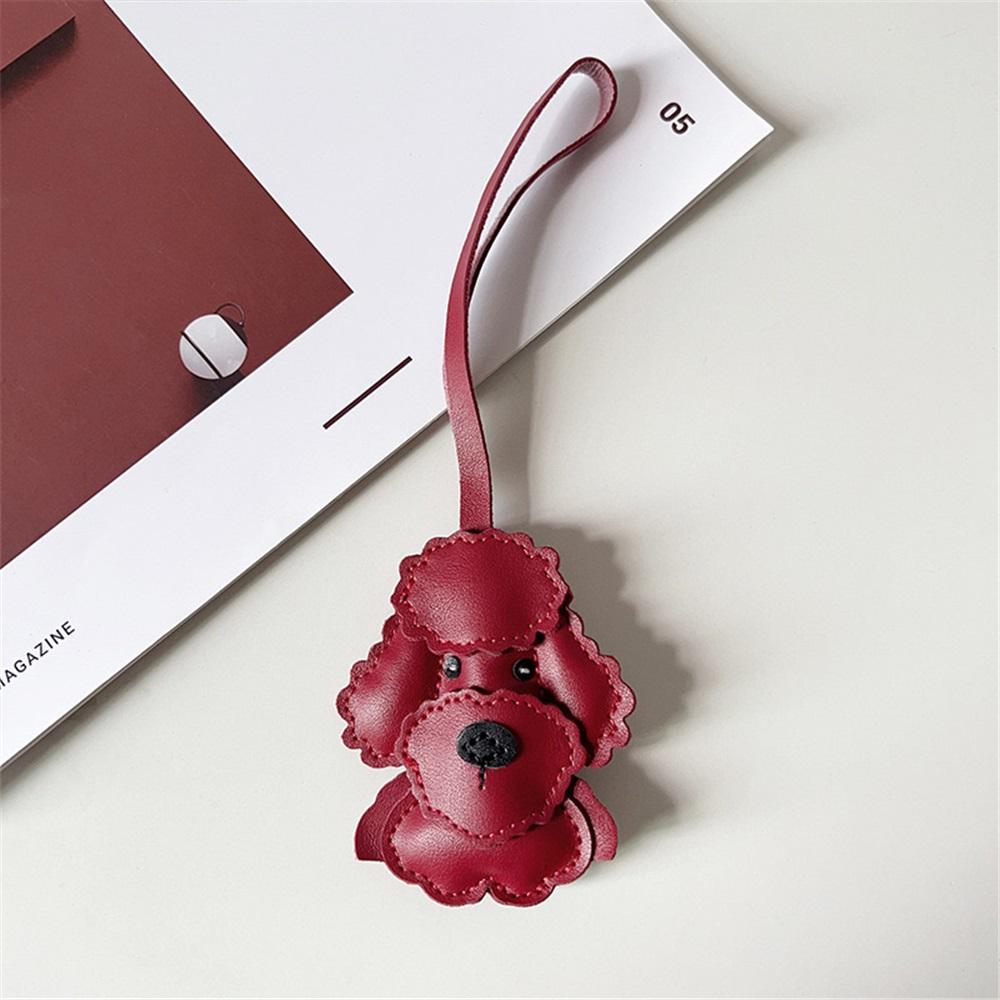 Teddy Dog Pendant Bag Charm Niche Decoration Cute Cartoon Puppy Hanging Accessory Backpack New Car Keychain