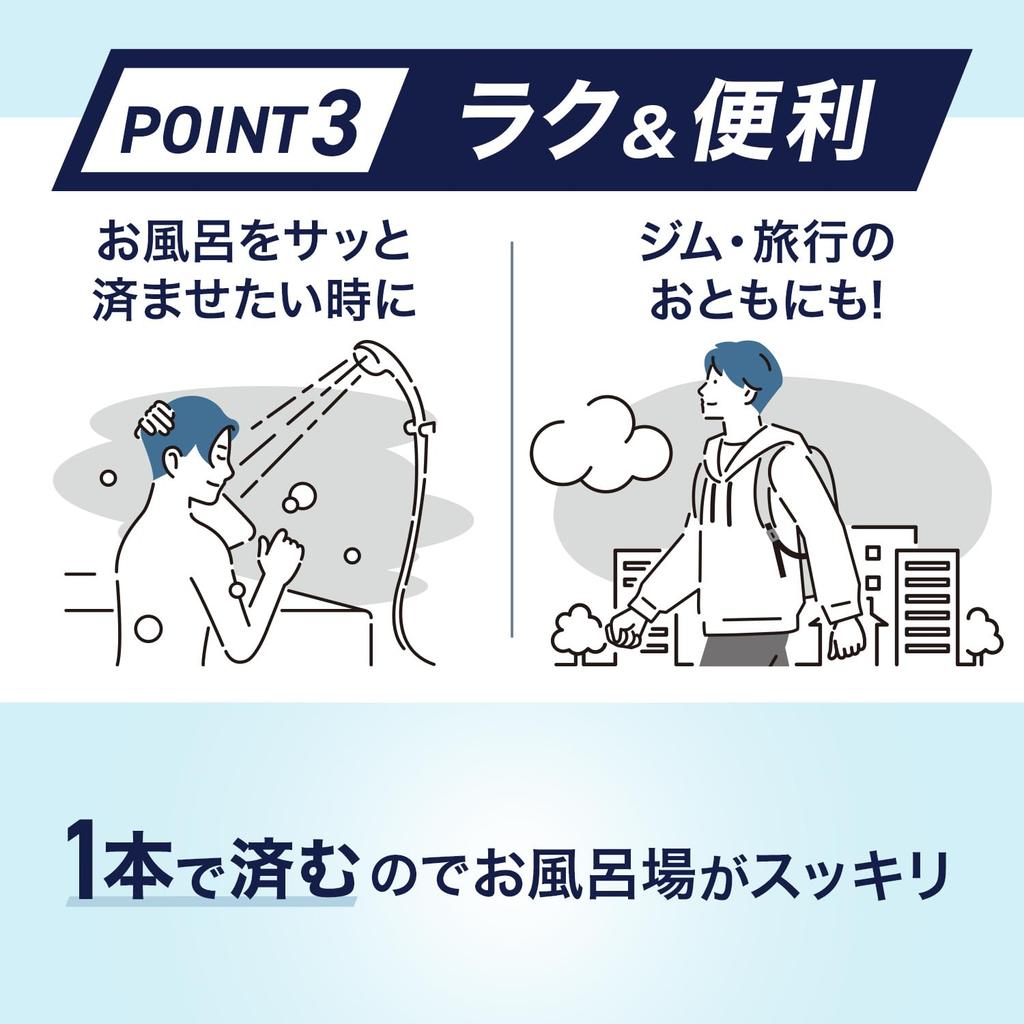 LUCIDO Full Body Deo Wash - 450ml Schäumendes Duschgel, All-in-One Reiniger