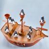 Penguin Pirate Ship Balance Toy Logic Thinking Focus Training Multi-player Interactive Balance Tower Board Game Toddlers Educational Balancing Toy