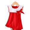 Girls' Fashionable Red Dress for Summer, Children's Princess-style Dress