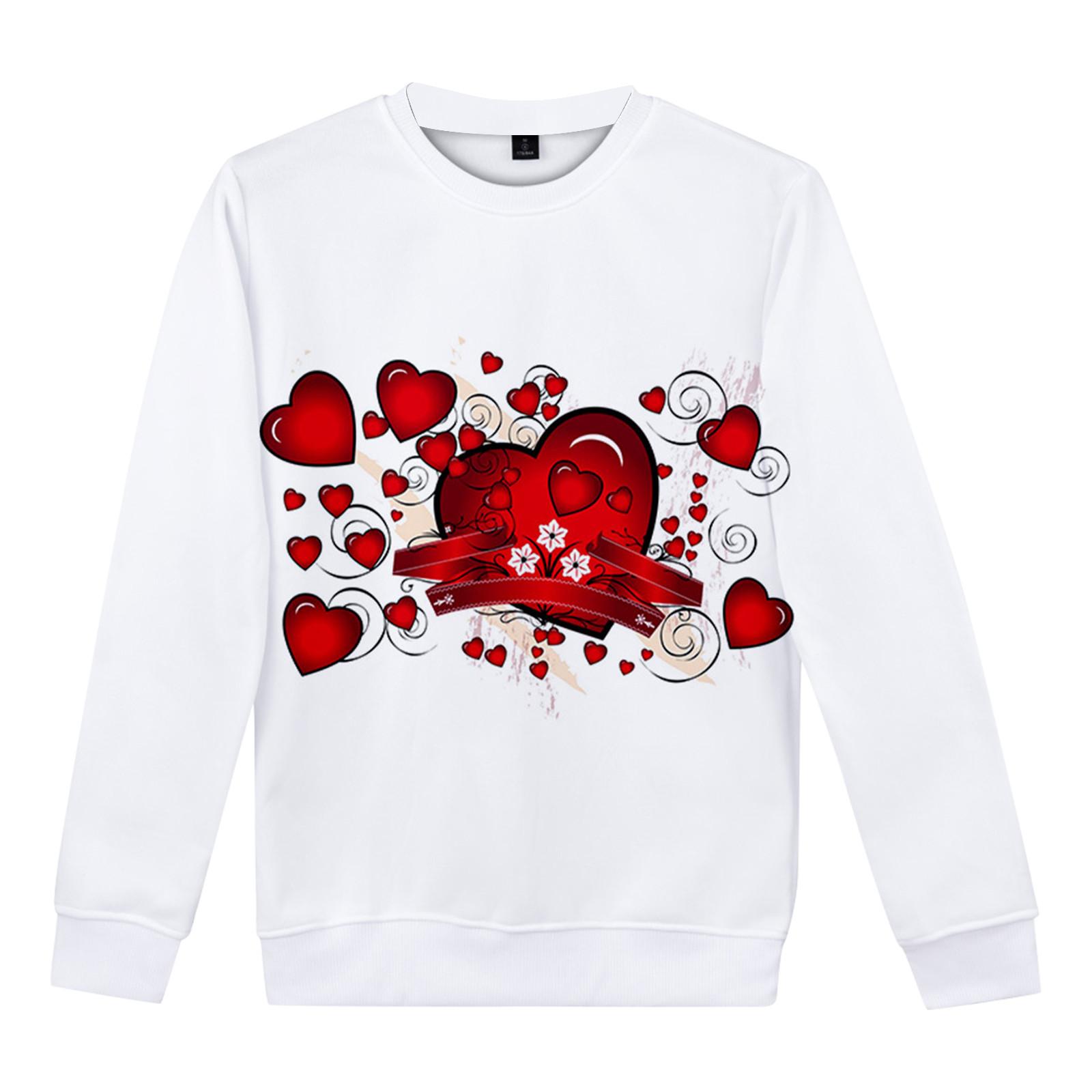 Модные свободные рубашки с длинным рукавом ко Дню святого Валентина для мужчин и женщин L винный 1454₽