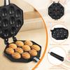 10 Holes Walnut Cookie Mold Heats Evenly Aluminum Alloy Oreshki Pastry Maker Non-stick with Detachable Handle Kitchen Utensils