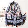 New Fashion Million Polka Floral Fringe Viscose Shawl Scarf Lady High Quality Wrap Headband Bufandas Muslim Hijab Sjaal 180*90Cm