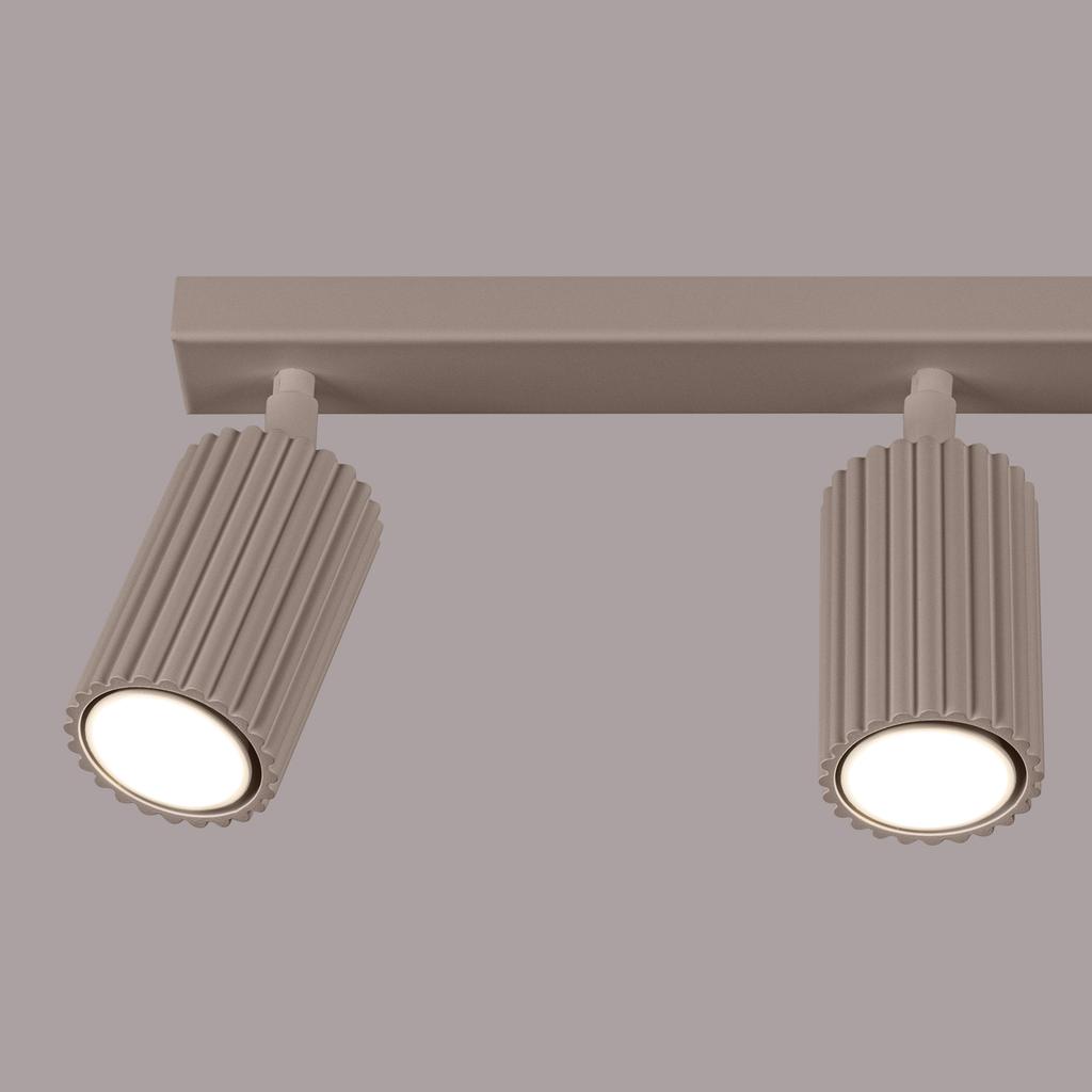 Plafon Karbon 3 Gu10 Taupe Alu Sollux Sl.1764