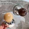 Vacuum Suction Cup Hooks Push-to-Lock No Drill No Nails No Glue Required Wall Hook Heavy Duty Round Spherical Design Hanging Hook for Keys Towels Hats