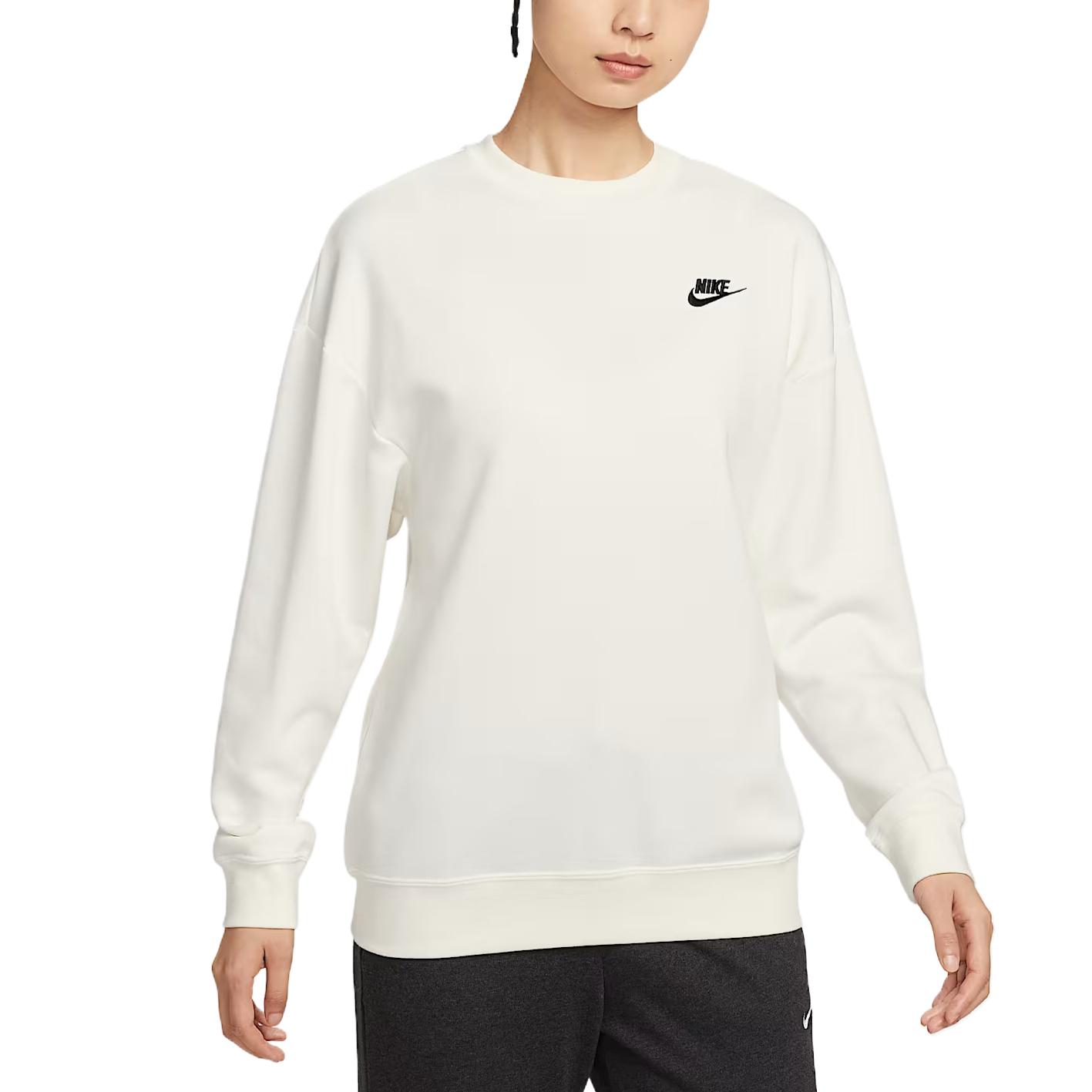 

Nike Спортивная одежда Club Fleece Futura Простая Модная Универсальная Трендовая Футболка с Длинным Рукавом Женские Футболки HV2327-133 L