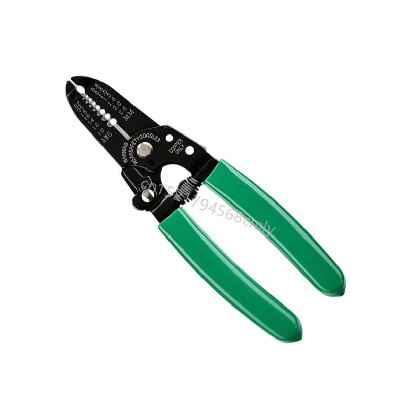 Precisions Electrician's Wire Stripper Crimping Tool Robusts Carbon Steel Cable Cutter Pliers for Great Performances 6XDE