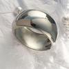 Classic Drum-shaped Spring-Opening Wide-edged Alloy Bangle