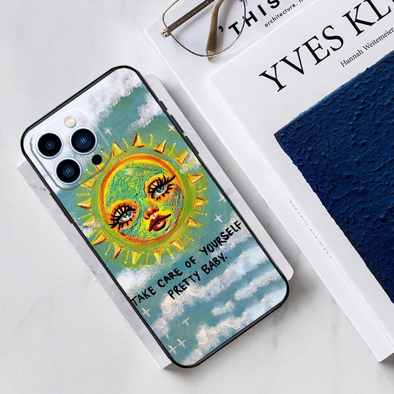 Indie Kids Aesthetic Hippie Acid Trip Case For iPhone 17 Air 15 14 11 16 Pro Max 13 12 Mini 15 16 Plus 16e Funda Silicone Cover