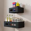 Carbon Steel Refrigerator Magnetic Shelf Punch Free Kitchen Storage Shelves  Kitchen