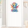 T774 # Nette Baby Drachen Wand Aufkleber Kinder Zimmer Hintergrund Home Dekoration Wandbild Wohnzimmer Tapete Lustige Aufkleber