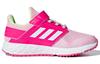 adidas Fortafaito EL K Comfortable Slip Resistant And Breathable Low Top Kids' Running Shoes Pink White Kids' F36104