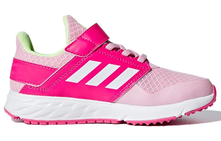 adidas Fortafaito EL K Comfortable Slip Resistant And Breathable Low Top Kids' Running Shoes Pink White Kids' F36104