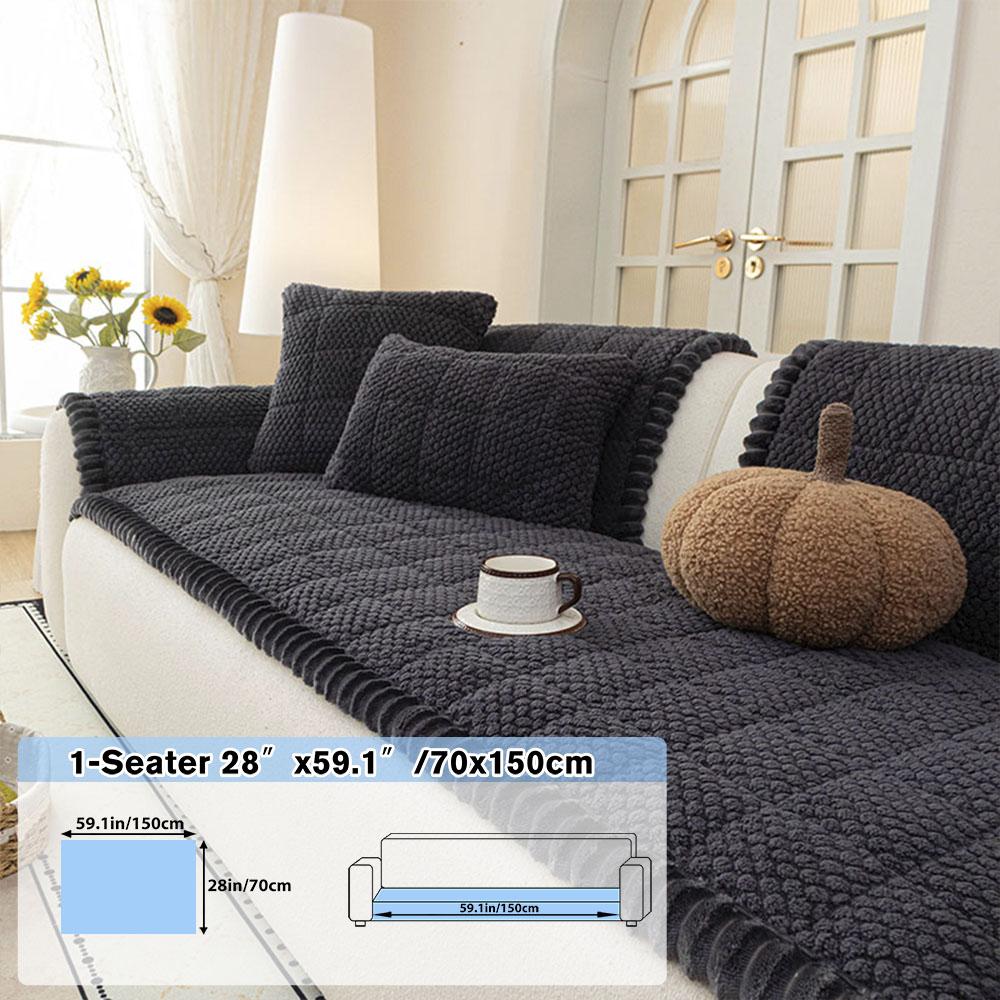 Sofa Pad, Shu, Textured Bubble Plush, Anti-Slip, Washable
