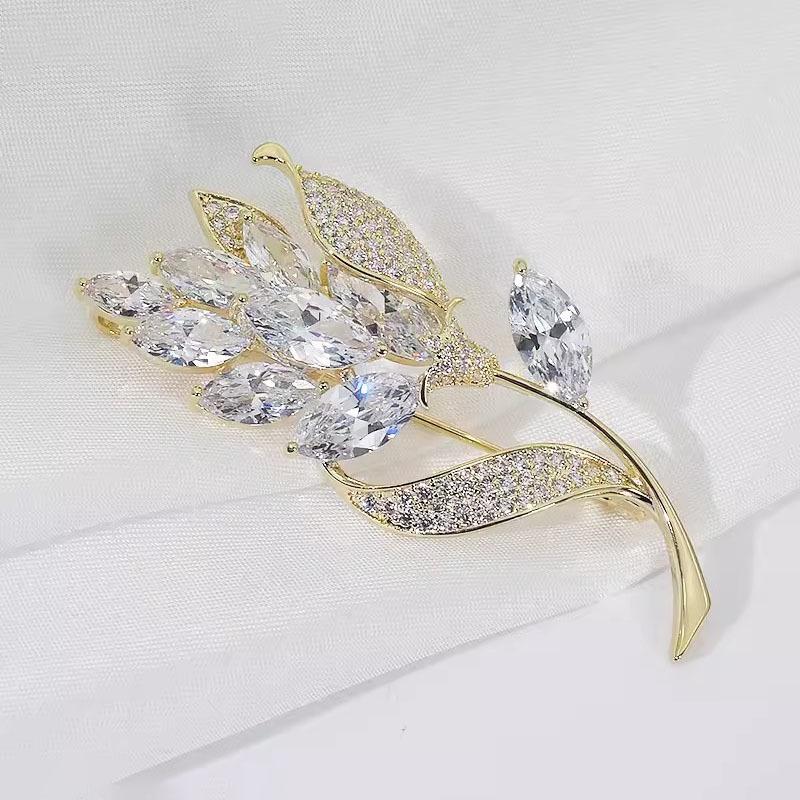 Tulip Brooch High-End Femininity Luxury Pin Suit Sweater Vintage Exquisite Brooch Tide