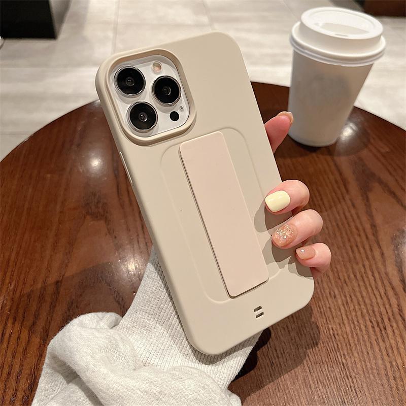 Soft Silicone Wrist Strap Phone Case For Iphone 13 12 11pro Max X Xs Max Xr 14pro Max Solid Color Shockproof Bumper Cover Funda