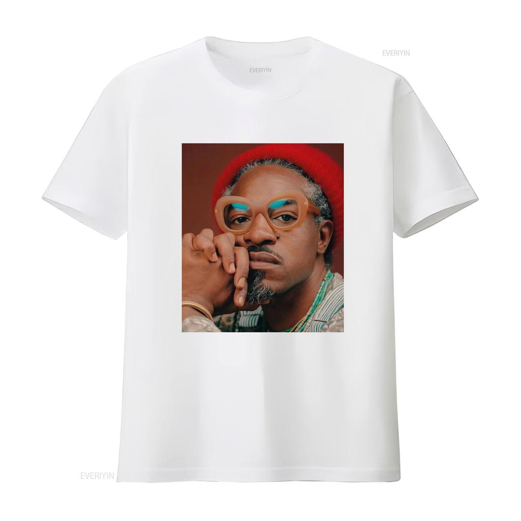 Vintage Streetwear Hip Hop Rapper Realistic Portrait Print Casual T Shirt vintage Washed Slightly graphic fashion Stretched