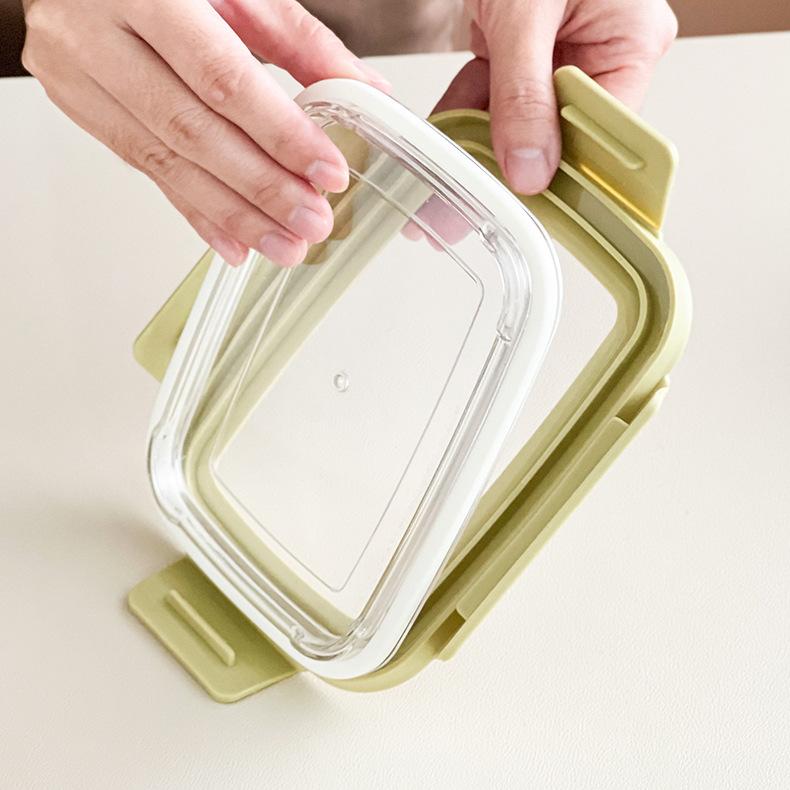 Divided Bento Lunch Box Detachable Lid Student Portable Large Capacity Sealed Lunch