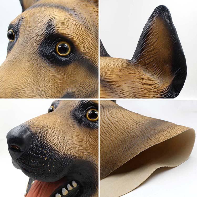 Halloween mask, Christmas ball, wolf dog-shaped mask, party mask, funny party