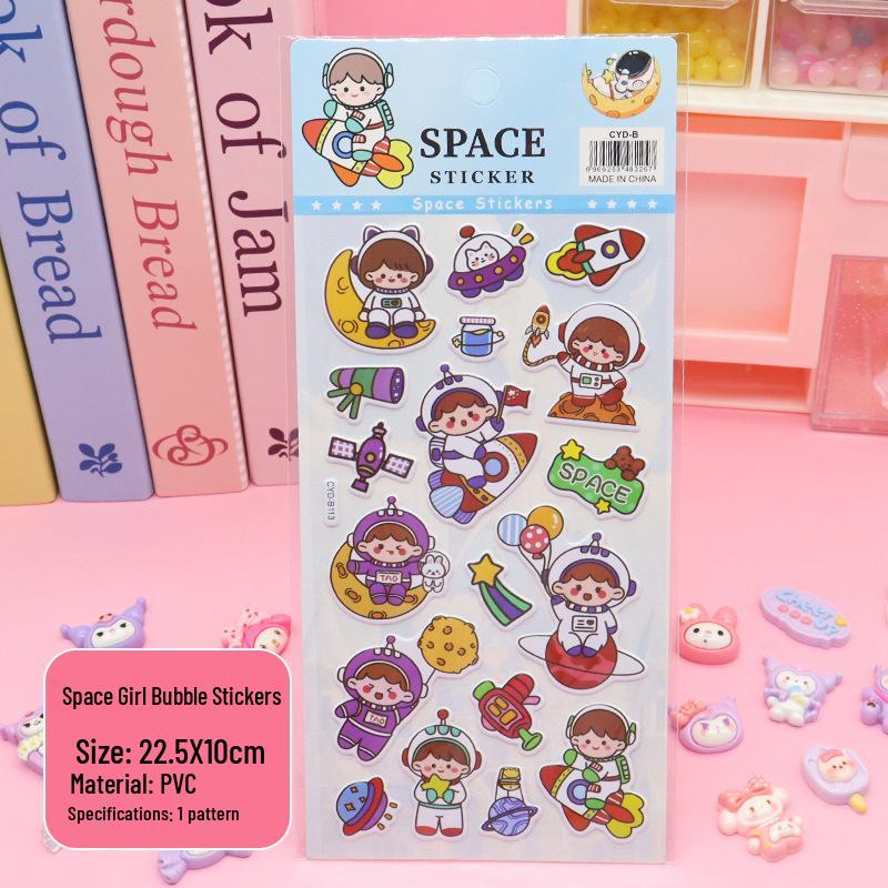 Cross-Border Multi-Style Cute Cartoon Bubble Stickers for Kids
